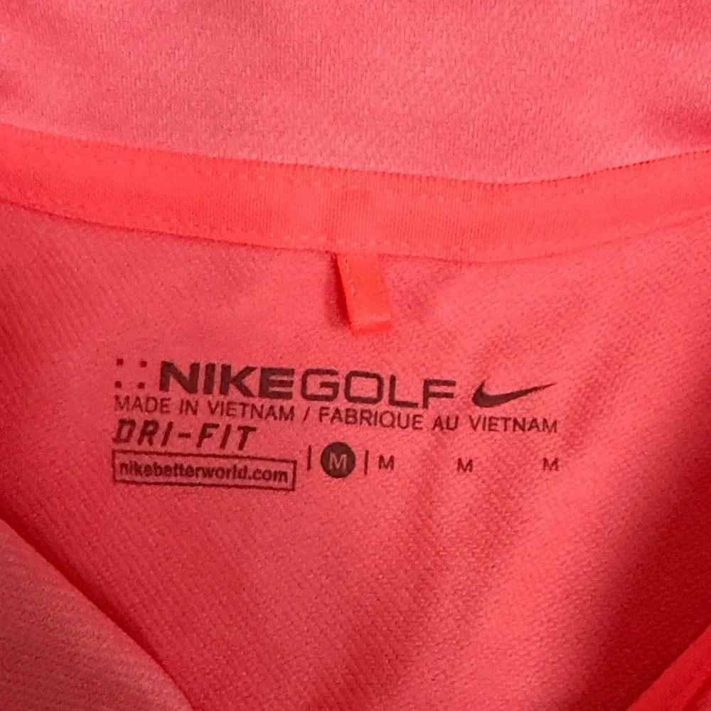(106)Nike Women's Coral Button Down Sleeveless Top